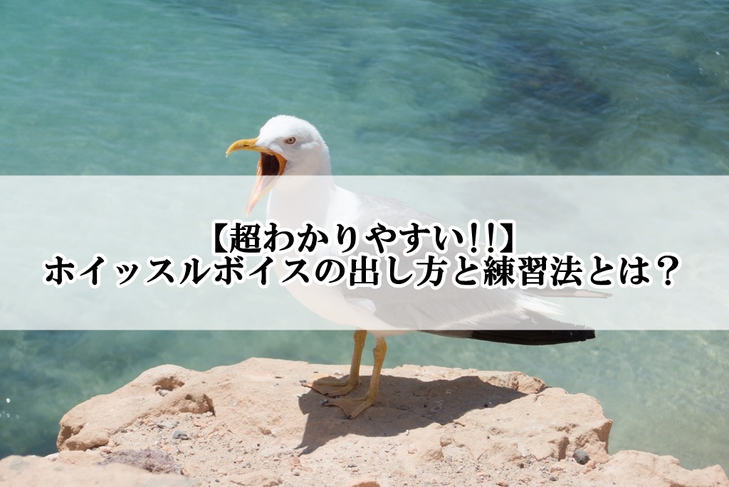 超わかりやすい ホイッスルボイスの出し方と練習法とは 歌い手部