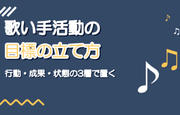 歌い手活動の目標の立て方|再生数以外で進み具合を測る指標